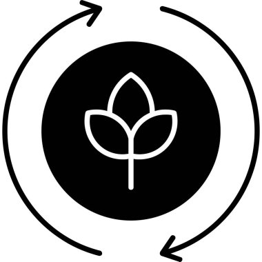 eko simgesi, modern vektör illüstrasyon tasarımı