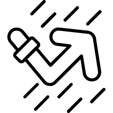 İngiliz anahtarı simgesi ile el, özet biçimi