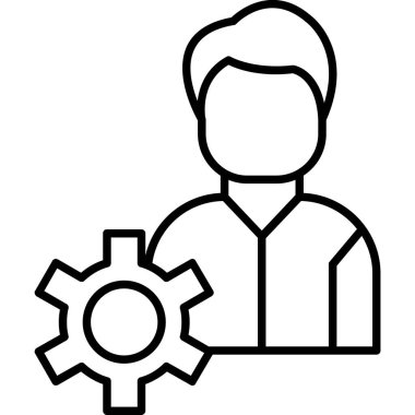 Man dişli taslak biçimi simgesi