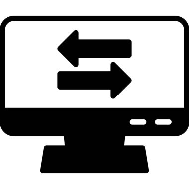 Bilgisayar simgesinin vektör illüstrasyonu