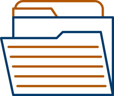 Web Kullanımı için Dizin Simgesi, Basit Vektör İllüstrasyonu