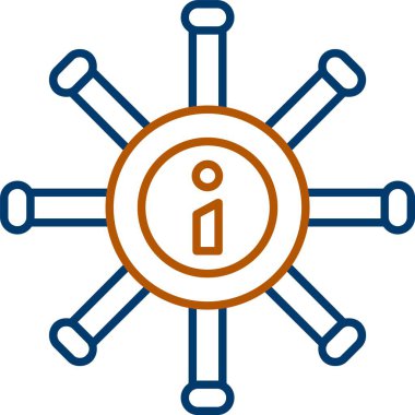 Web Kullanımı için Bilgi Simgesi, Basit Vektör İllüstrasyonu