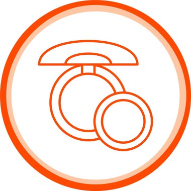 Web Kullanımı için Toz Simgesi, Basit Vektör İllüstrasyonu