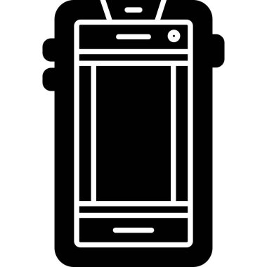 Elektronik aygıt simgesine sahip akıllı telefon, basit biçim