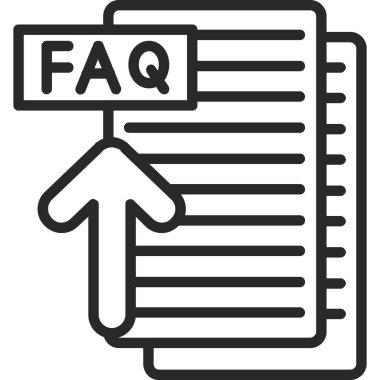 soru faq simgesi, özet biçimi