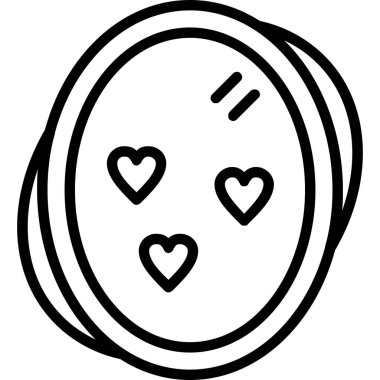 Aşk. Web simgesi basit illüstrasyon