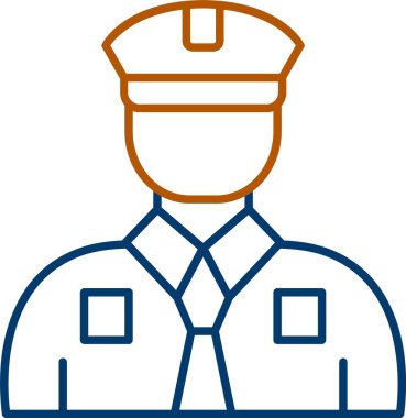 Web Kullanımı için Şoför Simgesi, Basit Vektör İllüstrasyonu