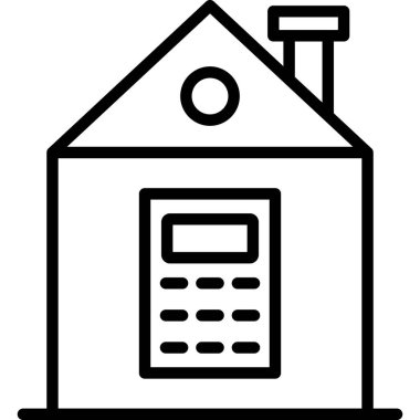 ev vektörü simgesi modern basit illüstrasyon