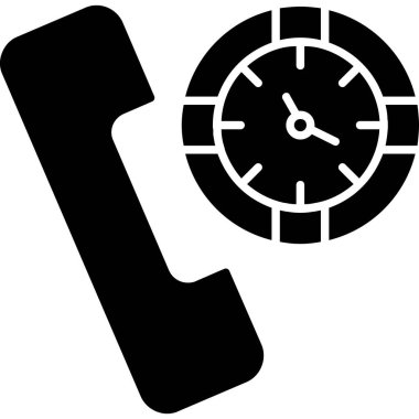 Arama telefon vektör simgesi