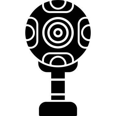 Bir mikrofonun vektör çizimi