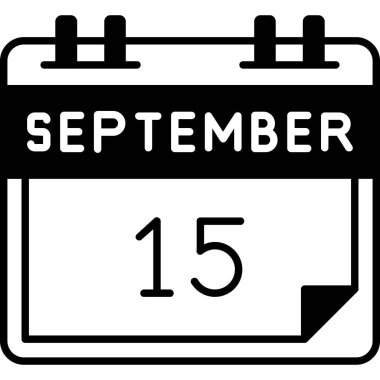 Takvimi Eylül olan bir takvimin çizimi.