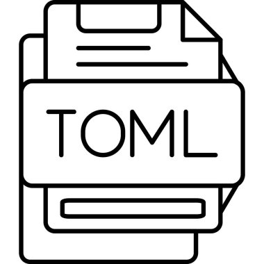 Dosya biçim simgesinin vektör illüstrasyonu