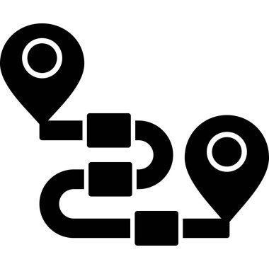 gps gezinme konumu simgesi ana hat biçiminde