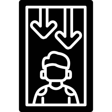 Maskeli bir adamın vektör çizimi