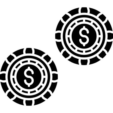 Dolar. Web simgesi basit tasarım