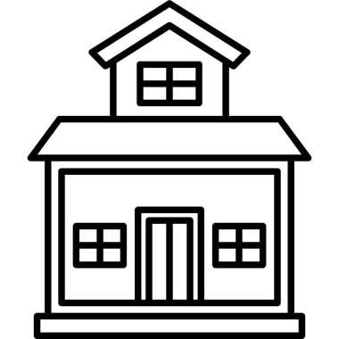 ev simgesi ana hatlarıyla oluşturuluyor