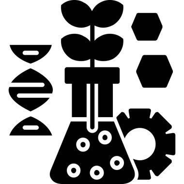 Bilim ve teknoloji konsepti ikonu. vektör illüstrasyonu