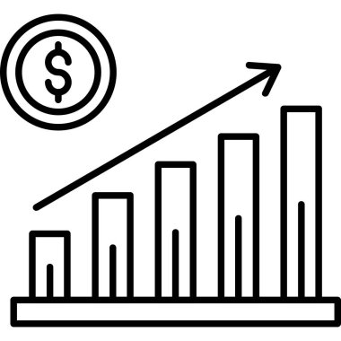 iş büyüme grafik simgesi