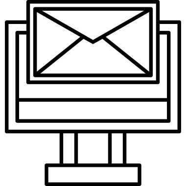 e- posta simgesi, vektör tasarımı