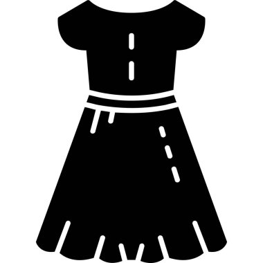 Dişi moda giysisi simgesi