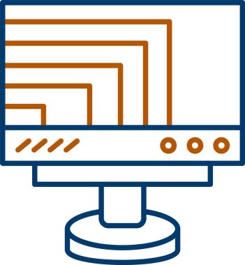 Web Kullanımı için Çözünürlük Simgesi, Basit Vektör İllüstrasyonu