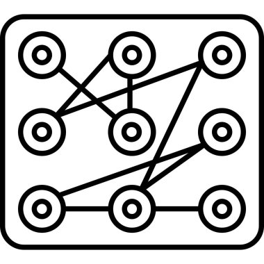 Ağ simgesi, basit vektör illüstrasyonu