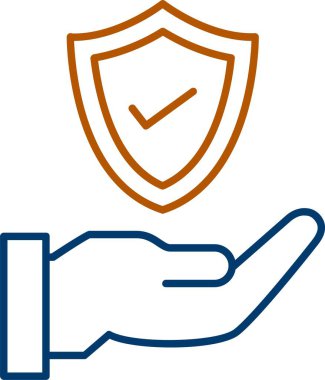 Web Kullanımı için Güvenlik Simgesi, Basit Vektör İllüstrasyonu