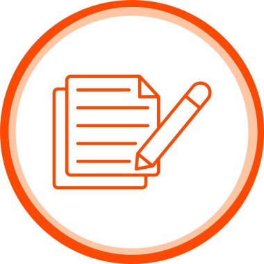 Web Kullanımı için Simge, Basit Vektör İllüstrasyonu Yazılıyor