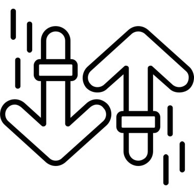 El imleç simgesi, taslak biçimi. vektör illüstrasyonu