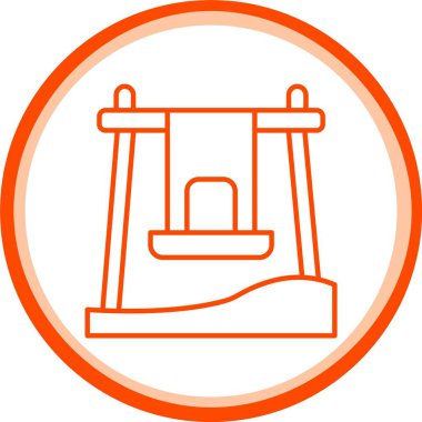 Web Kullanımı için Swing Simgesi, Basit Vektör İllüstrasyonu