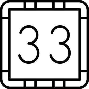 3 numaralı simge vektör illüstrasyonu