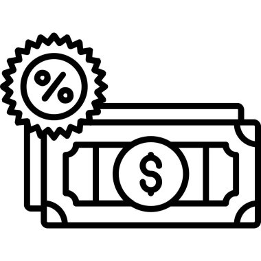 Dolar banknot ikonu. Beyaz arkaplanda izole edilmiş web tasarımı için ana para fatura vektör simgesi