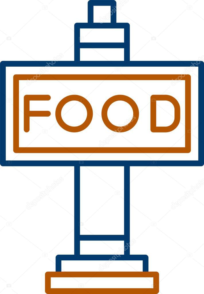 Food Cart Icon, Simple Vector Illustration For Web Use