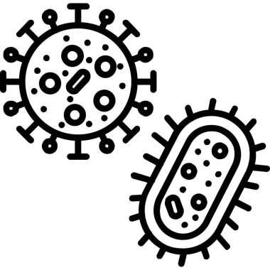 Coronavirus covid 19 simgesi taslak biçiminde