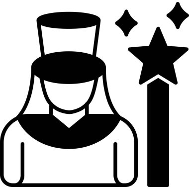 Kadın şapka simge vektör çizim