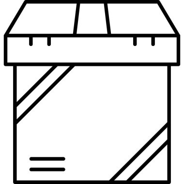 kargo kamyonu simgesi taslak biçiminde