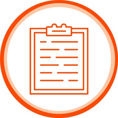 Web Kullanımı için Pano Simgesi, Basit Vektör İllüstrasyonu