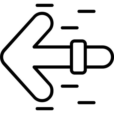 ok yönü imleç simgesi ana hat biçiminde