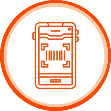 Web Kullanımı için Barkod Simgesi, Basit Vektör İllüstrasyonu