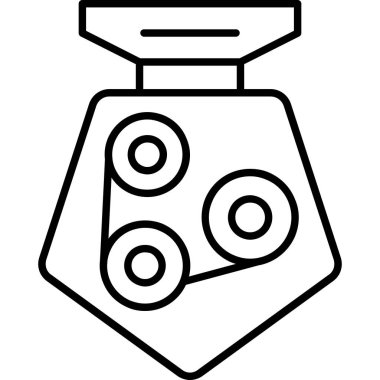 yemek pişirme simgesi ana hatlarıyla