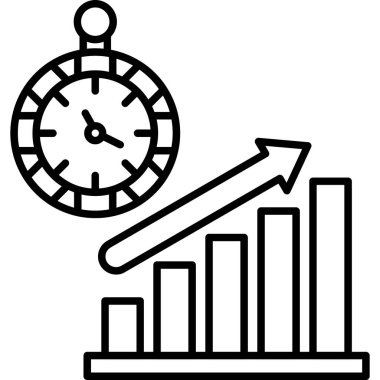İş ve finans simge vektör.