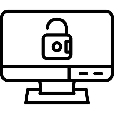 İnternet güvenliği. Vektör illüstrasyonu