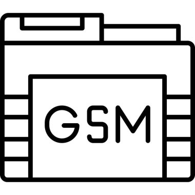 dosya biçimi simgesi, vektör illüstrasyonu