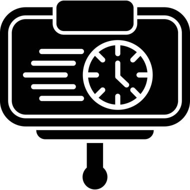 Alarm saat vektör simgesi