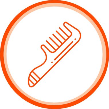 Web Kullanımı için Tarak Simgesi, Basit Vektör İllüstrasyonu