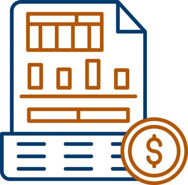 Web Kullanımı için Denge Sayfası Simgesi, Basit Vektör İllüstrasyonu