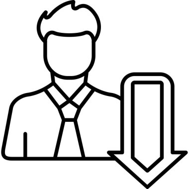 Avatar iş adamı simgesi