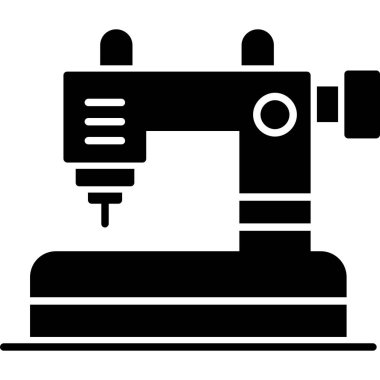 Dikiş Makinesinin Vektör İllüstrasyonu