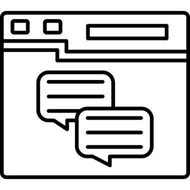 Tarayıcı web sayfası simgesi. beyaz üzerinde izole edilmiş web sayfası ikon web tasarımı