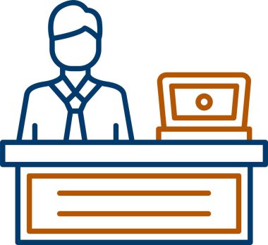 Web Kullanımı için Kişi Simgesi, Basit Vektör İllüstrasyonu